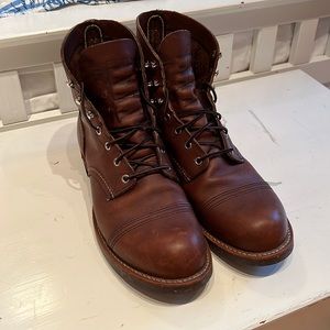 Slightly used Redwing Iron Ranger boots, size 10.5 D